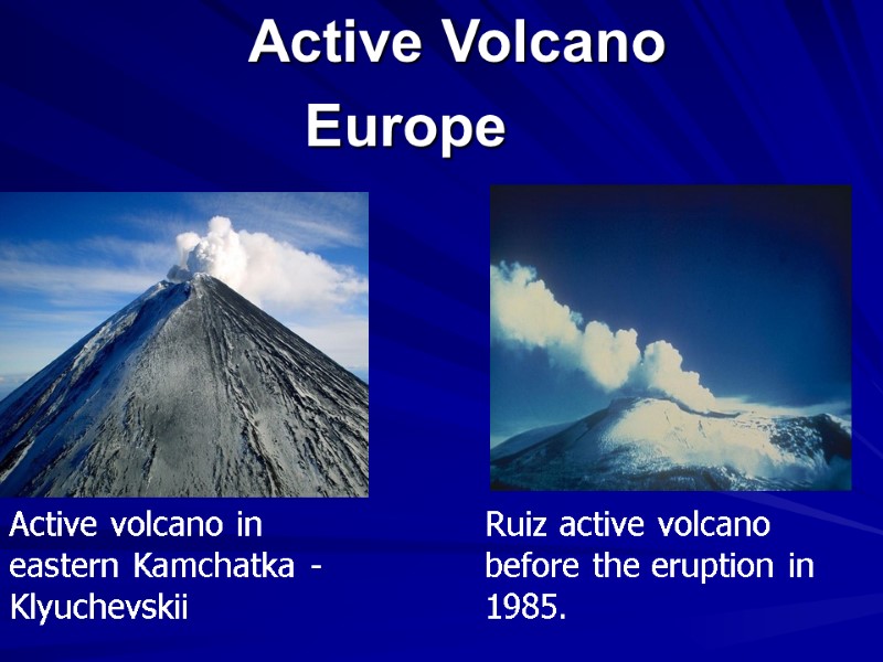 Active Volcano            